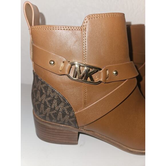Michael Kors Kincaid Leather Ankle Boot 7M Tan Zipper - Picture 3 of 12